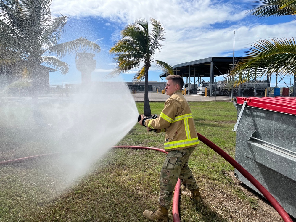 USAF Airmen trained by Australian firefighters during MG23