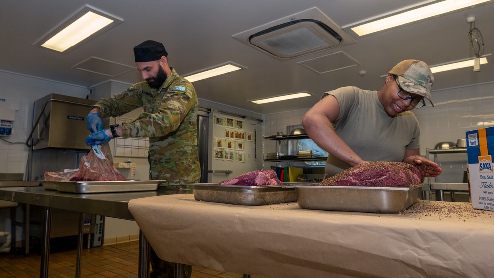 U.S. Airman integrates with RAAF rations team