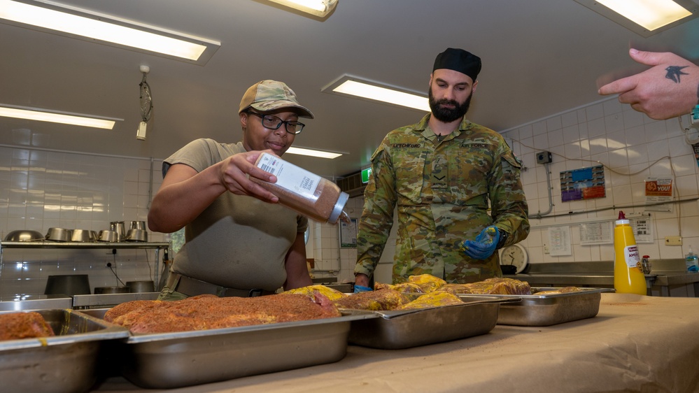 U.S. Airman integrates with RAAF rations team