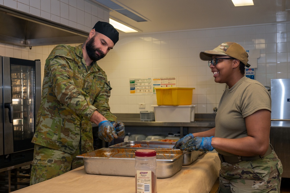 U.S. Airman integrates with RAAF rations team