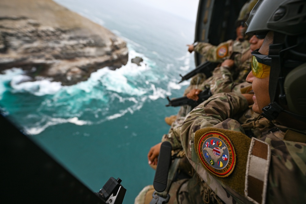 Helicopter Familiarization Training during Resolute Sentinel 23