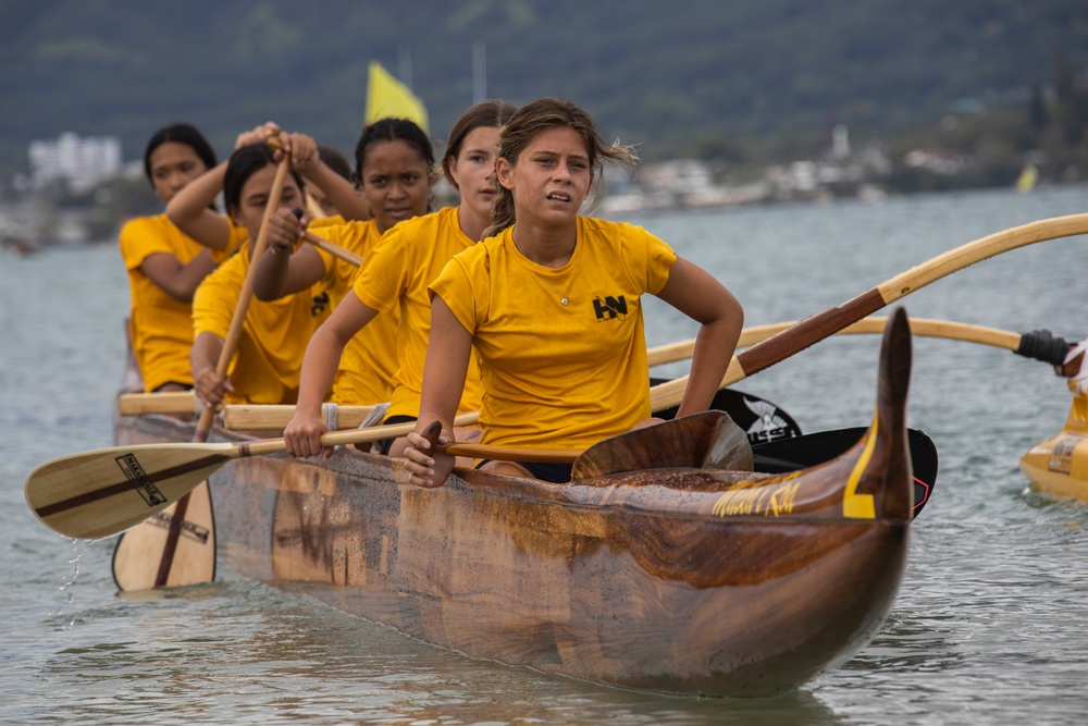 MCBH Hosts 2023 John D. Kaupiko Canoe Regatta