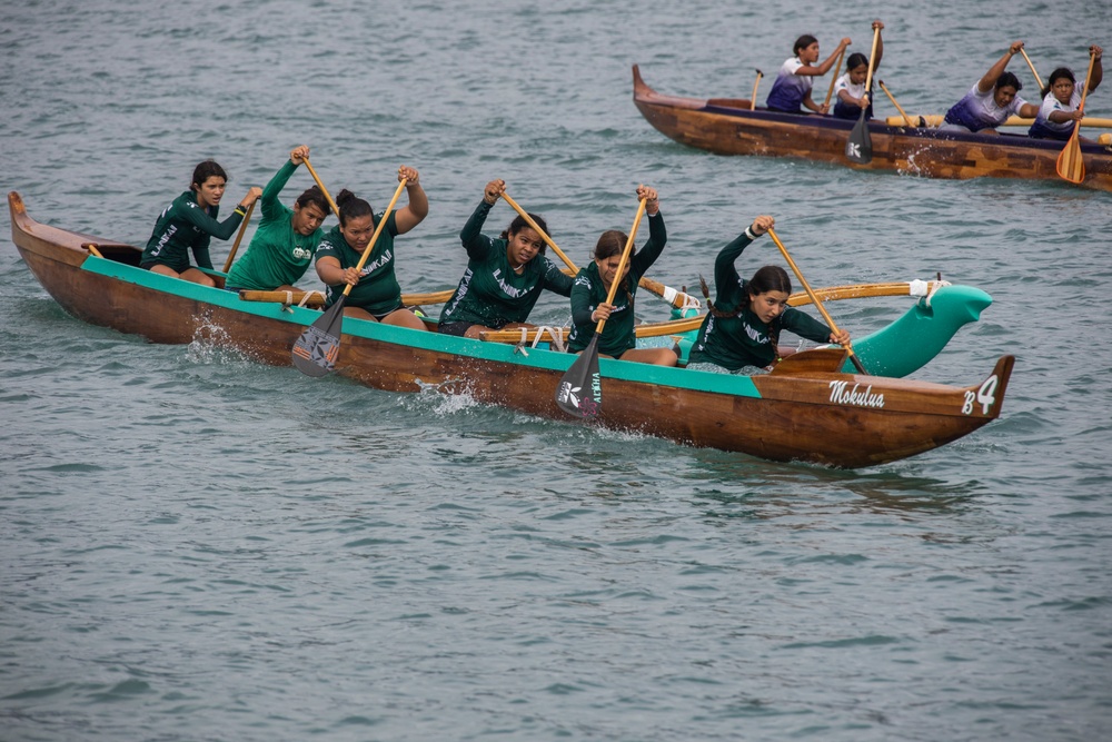 MCBH Hosts 2023 John D. Kaupiko Canoe Regatta