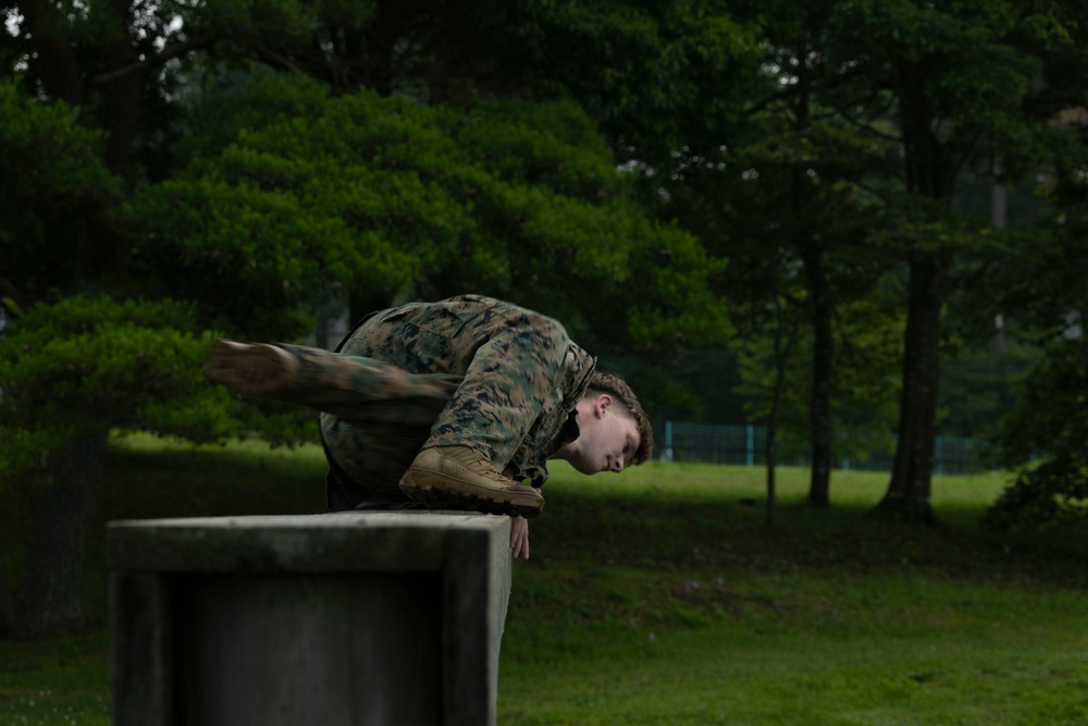 U.S. Marines and JGSDF soldiers conduct a NCO Symposium