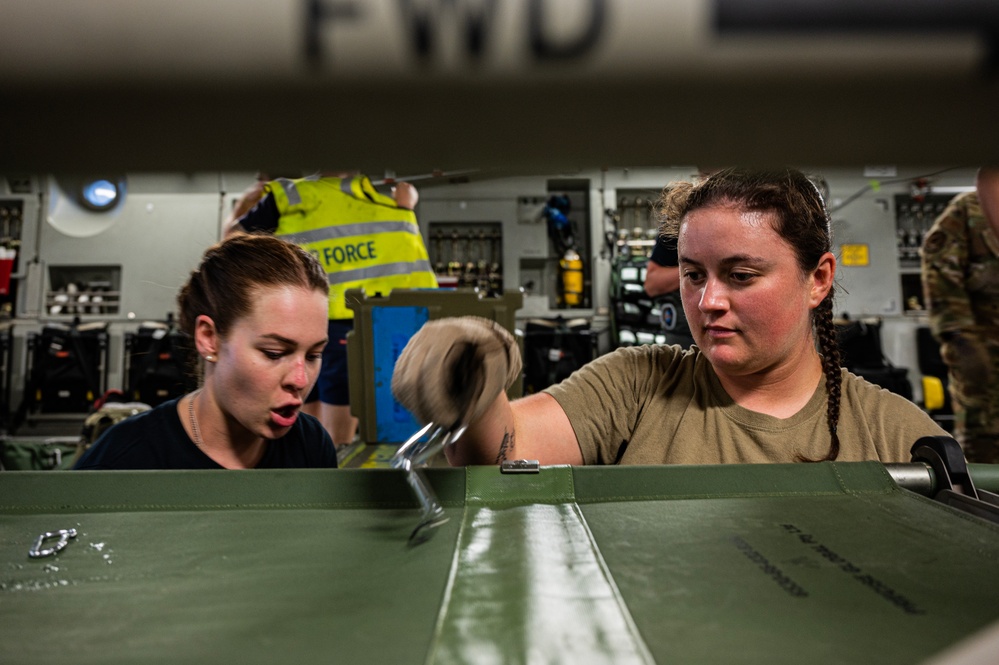 Australian and U.S. Air Forces Conduct Aeromedical Training during Mobility Guardian 23