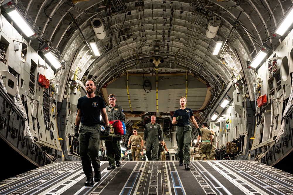 Australian and U.S. Air Forces Conduct Aeromedical Training during Mobility Guardian 23