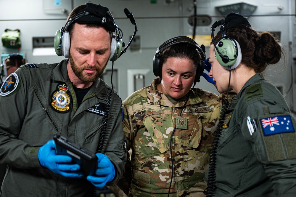 Australian and U.S. Air Forces Conduct Aeromedical Training during Mobility Guardian 23