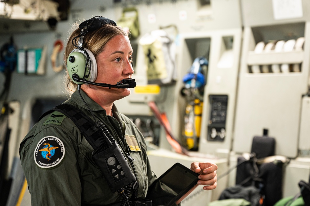 Australian and U.S. Air Forces Conduct Aeromedical Training during Mobility Guardian 23