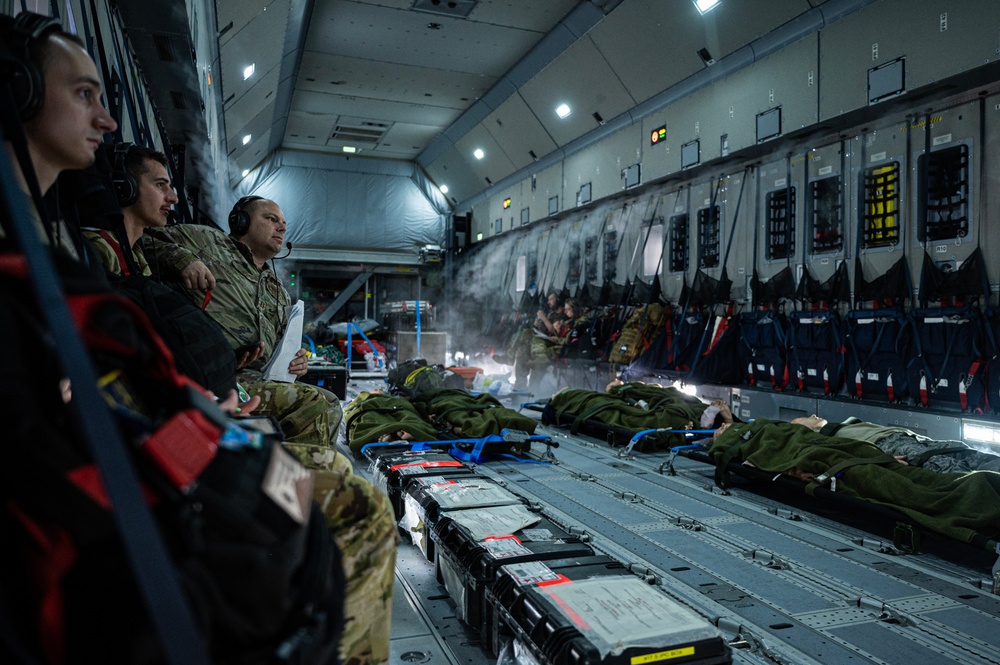 United Kingdom and U.S. Air Forces conduct aeromedical flight training during Mobility Guardian 23