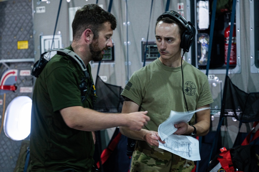 United Kingdom and U.S. Air Forces conduct aeromedical flight training during Mobility Guardian 23