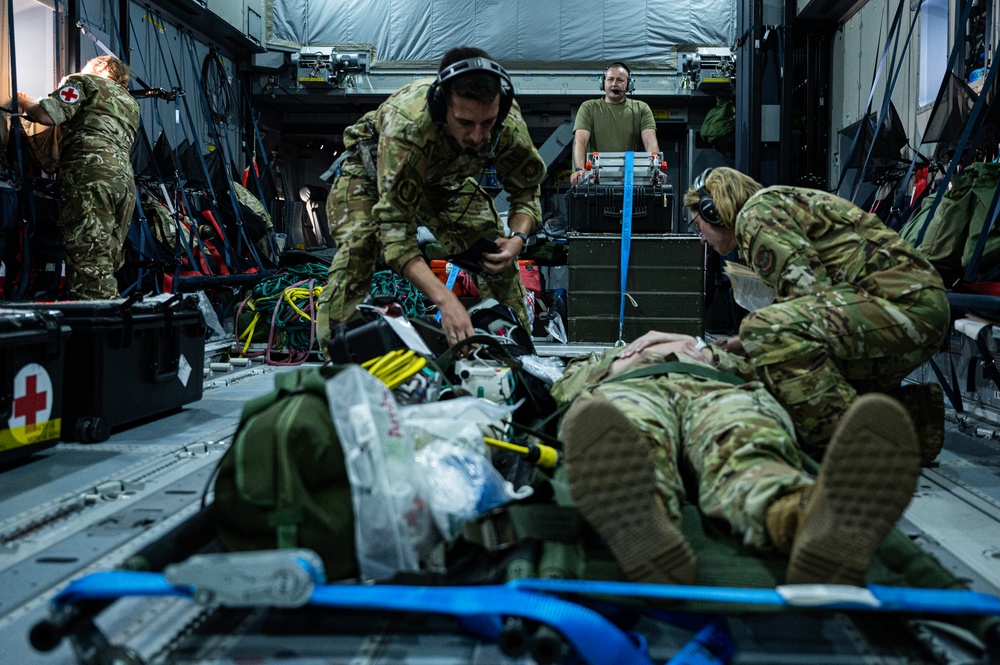 United Kingdom and U.S. Air Forces conduct aeromedical flight training during Mobility Guardian 23