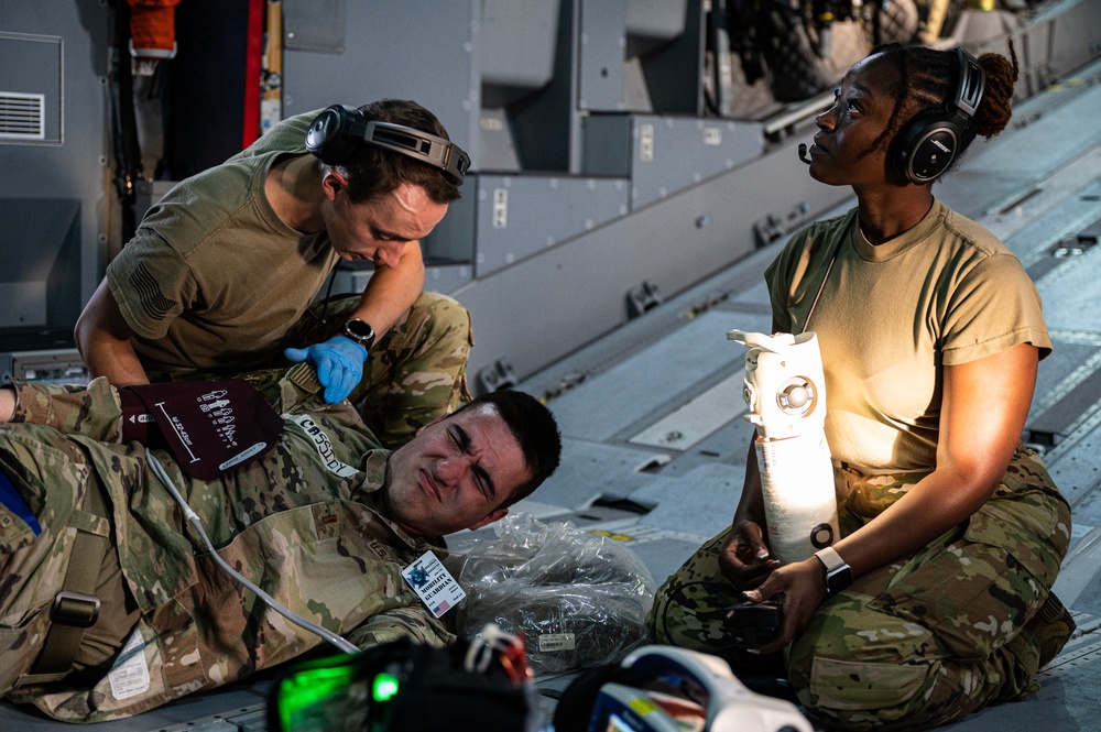 United Kingdom and U.S. Air Forces conduct aeromedical flight training during Mobility Guardian 23