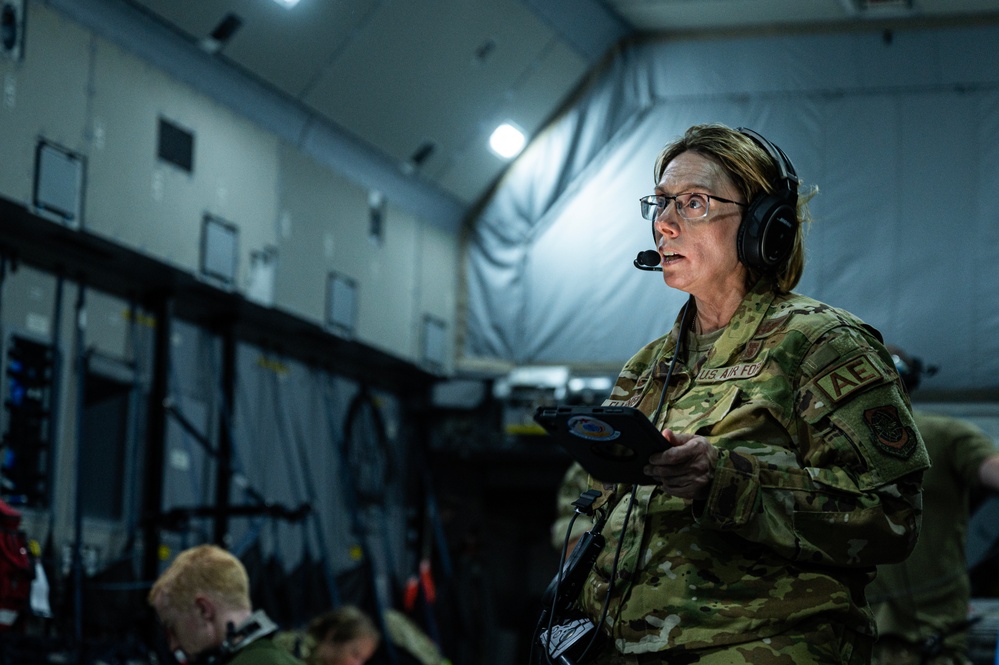 United Kingdom and U.S. Air Forces conduct aeromedical flight training during Mobility Guardian 23