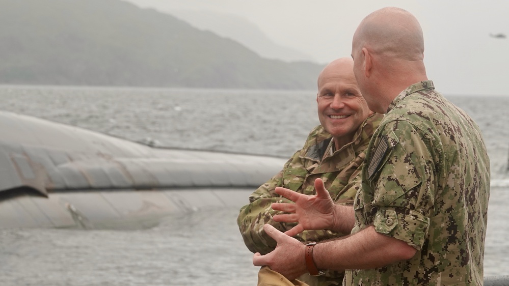 USEUCOM commander visits sub; highlights multinational cooperation, integrated deterrence