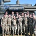 Group photo of USAF Cadets after a tour of the 19th Electronic Warfare Squadron