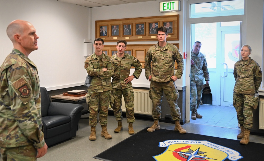 USAF Cadets tour the USAFE-AFAFRICA Warfare Center