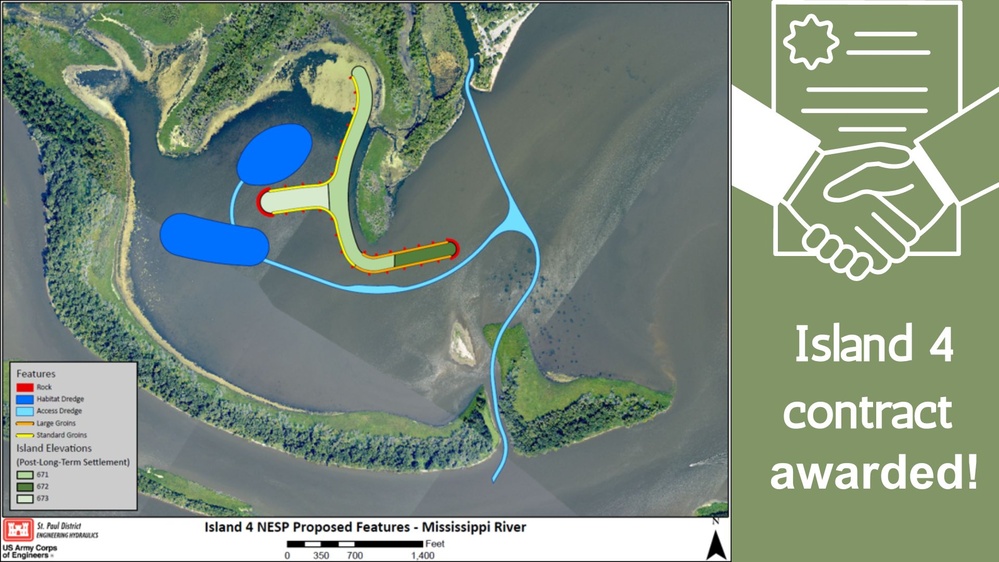 Corps awards contract for Mississippi River Upper Pool 4 improvement project
