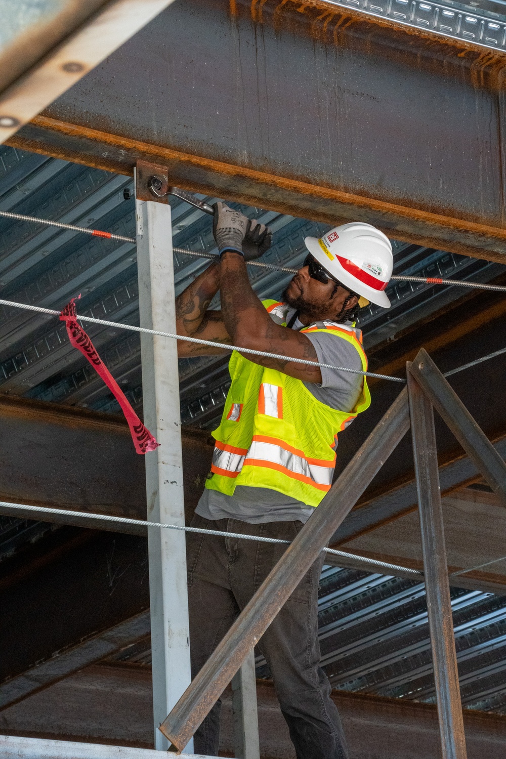 Construction continues on the site of the Louisville VA Medical Center July 12