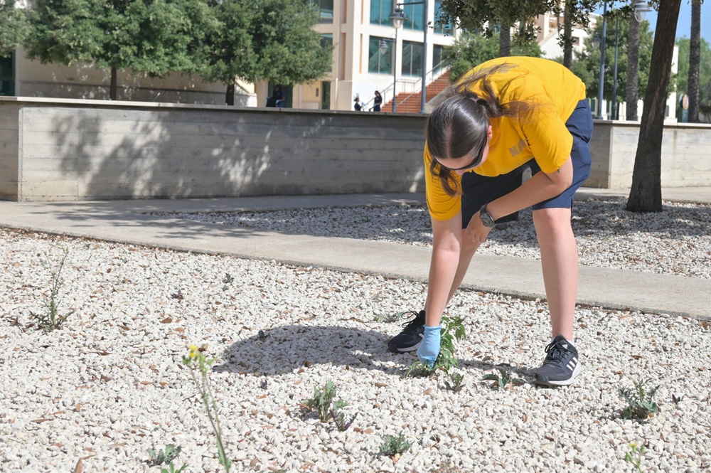 NAS Sigonella admin team beautify base