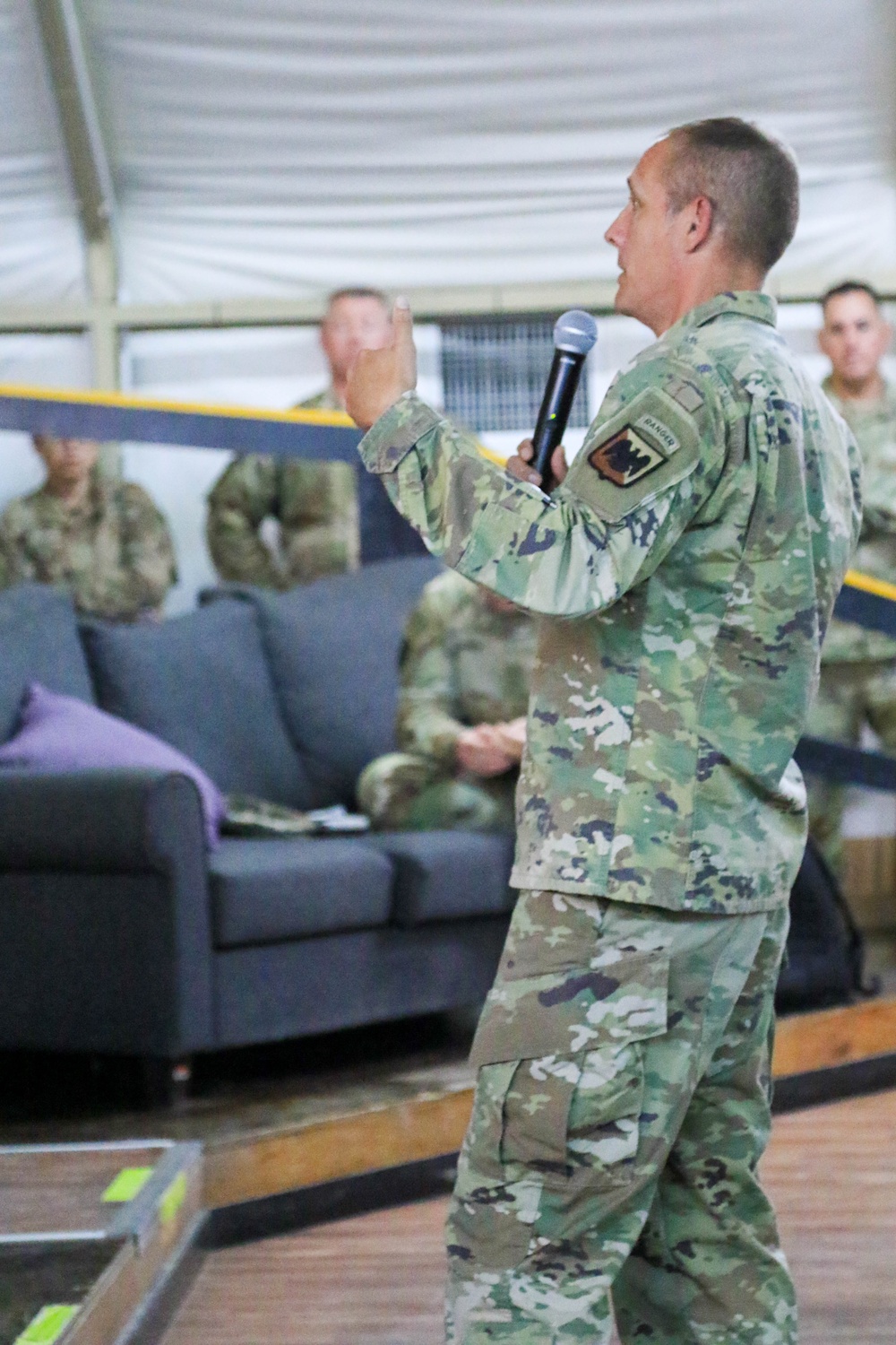 National Guard Bureau Senior Enlisted Advisor Visits Soldiers at Camp Buehring, Kuwait