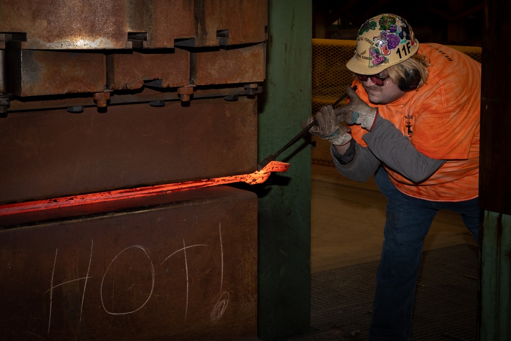 Forged by Fire: NNSY Forge Shop Develops Tools for Local Firefighters