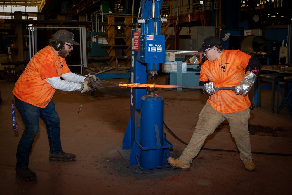 Forged by Fire: NNSY Forge Shop Develops Tools for Local Firefighters