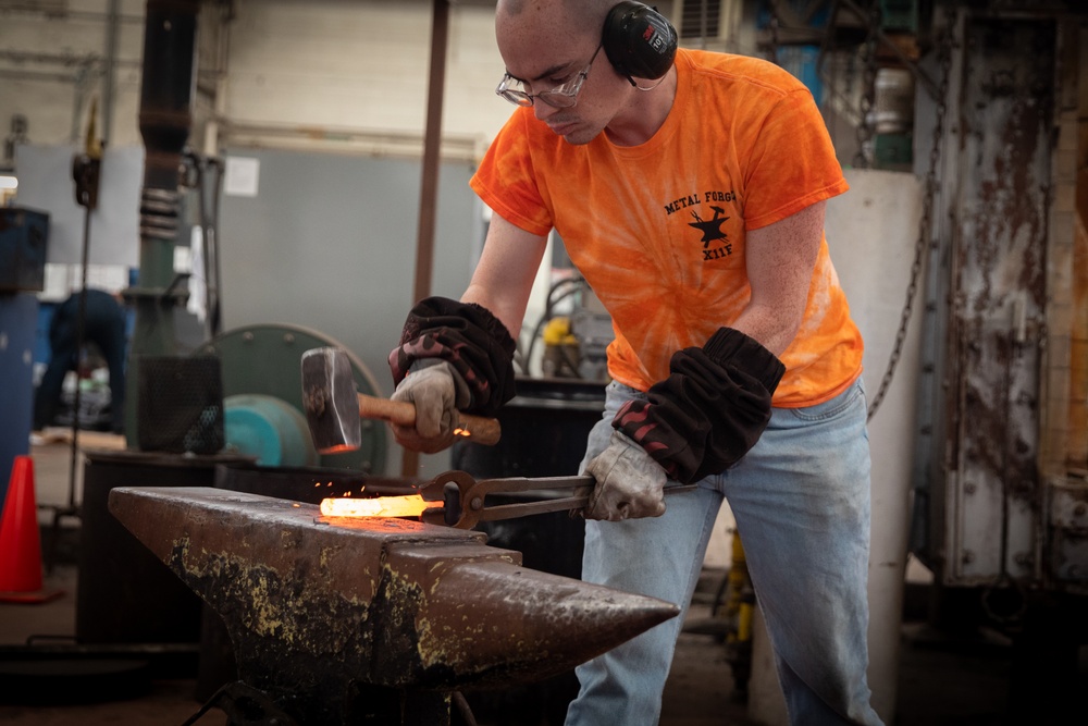 Forged by Fire: NNSY Forge Shop Develops Tools for Local Firefighters