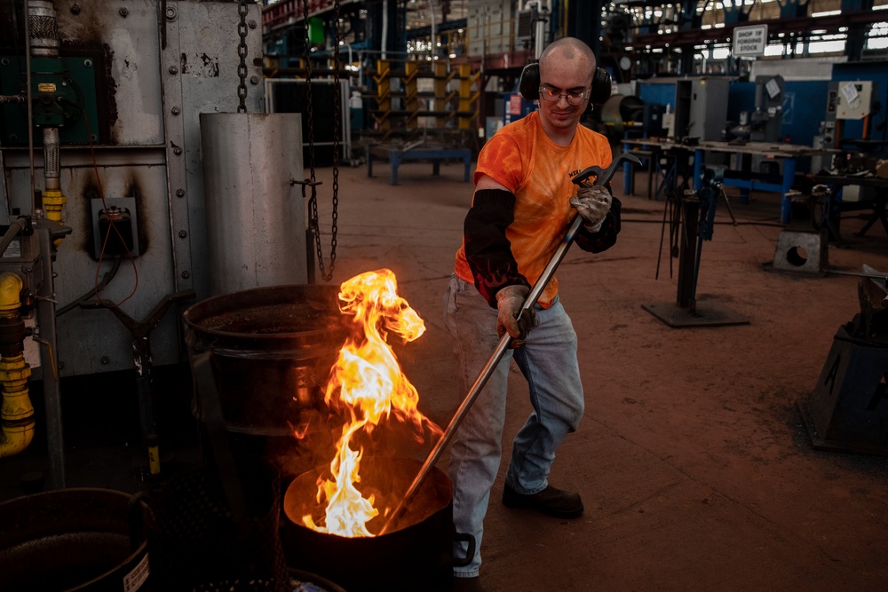 Forged by Fire: NNSY Forge Shop Develops Tools for Local Firefighters