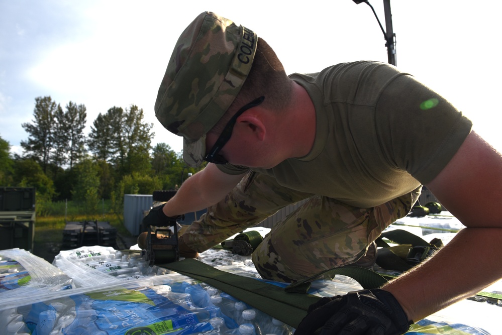 Vermont National Guard Transports Water After Flooding