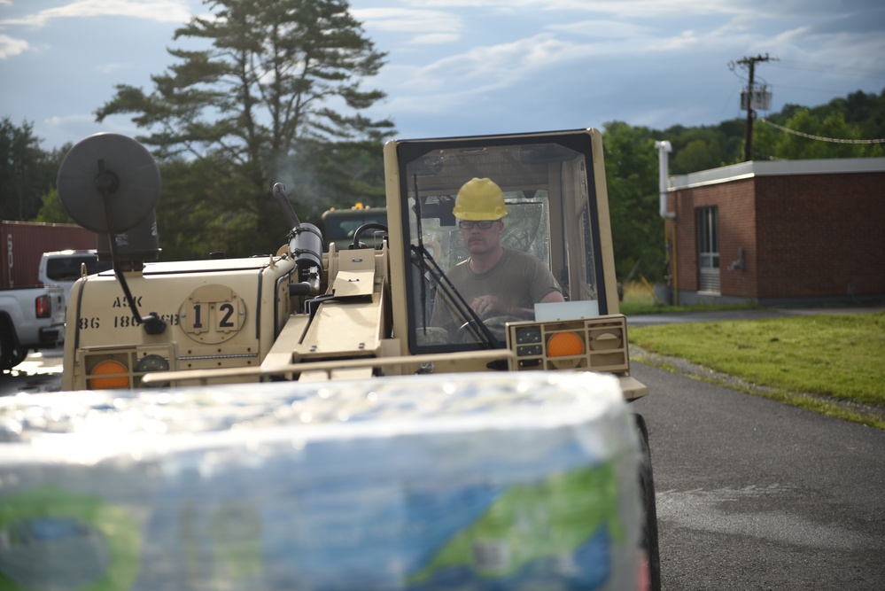 Vermont National Guard Transports Water After Flooding