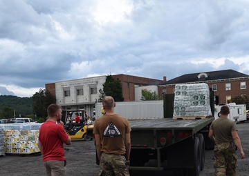 Vermont National Guard Delivers Water After Flooding