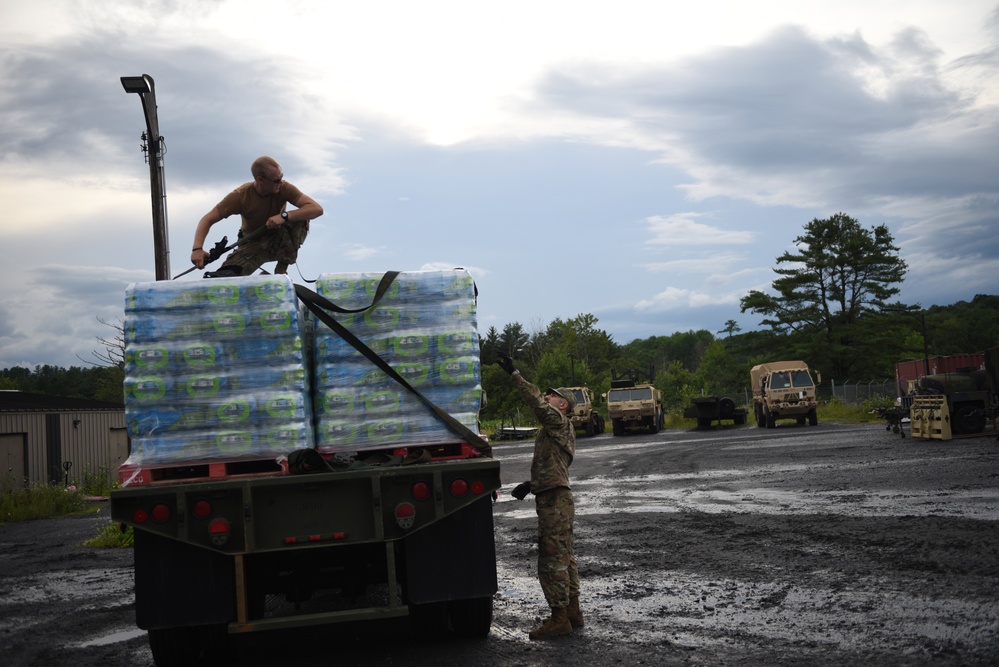 Vermont National Guard Transports Water After Flooding