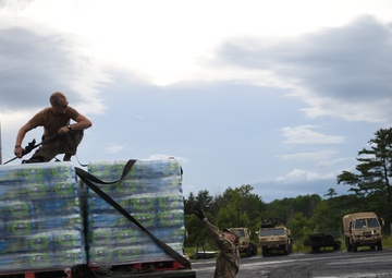 Vermont National Guard Transports Water After Flooding