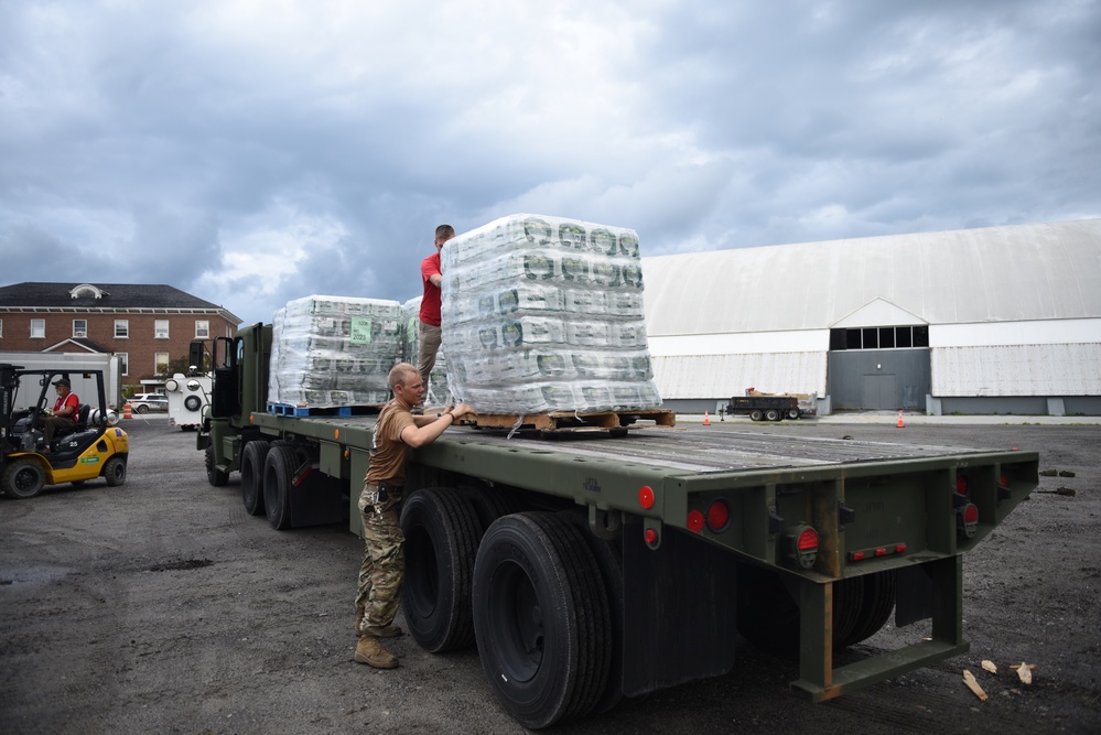 Vermont National Guard Delivers Water After Flooding