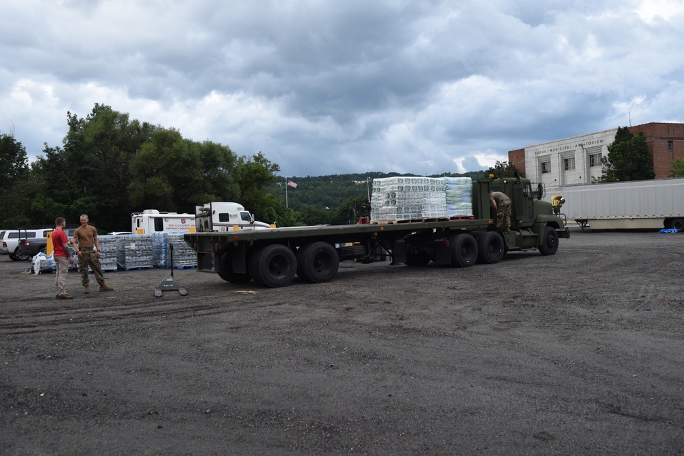 Vermont National Guard Delivers Water After Flooding