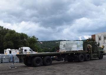 Vermont National Guard Delivers Water After Flooding