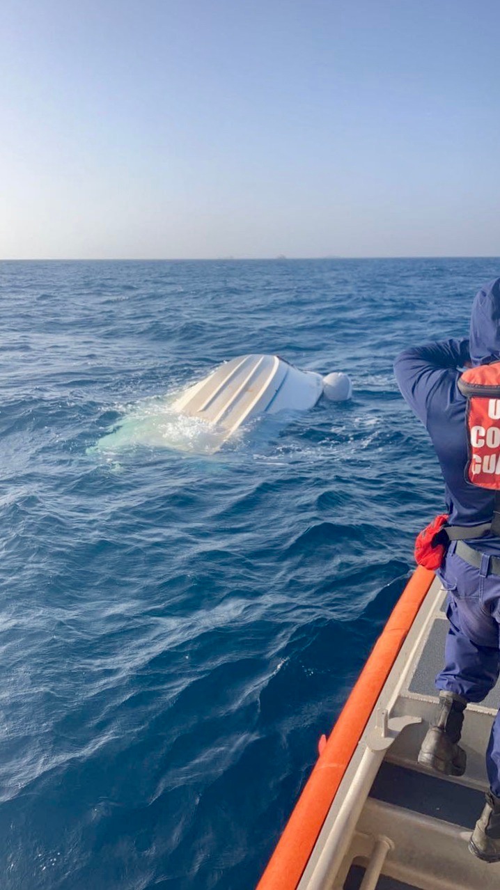 Coast Guard, good Samaritans rescue 3 after boat capsizes off Freeport, Texas