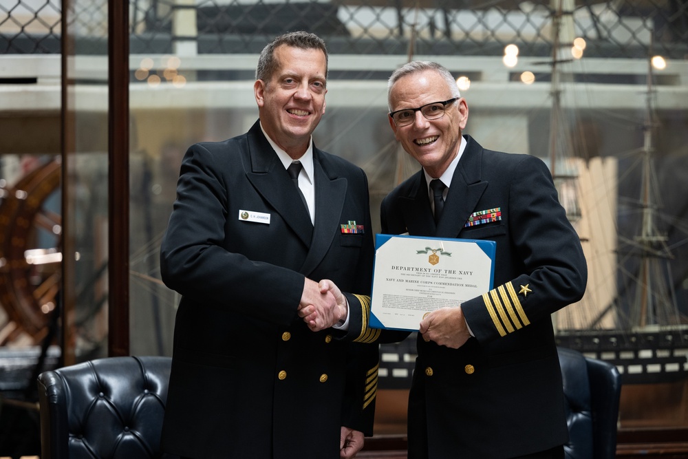 Senior Chief Musician Christian Johanson retires after 21 years of service in the U.S. Navy Band
