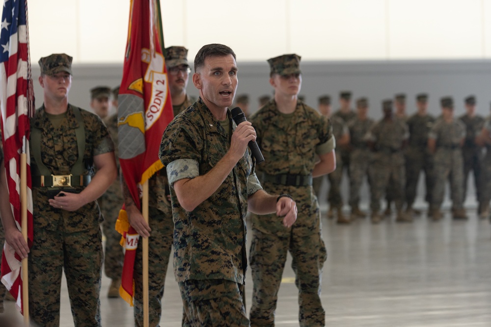 Marine Unmanned Aerial Vehicle Squadron (VMU) 2 redesignation to training squadron