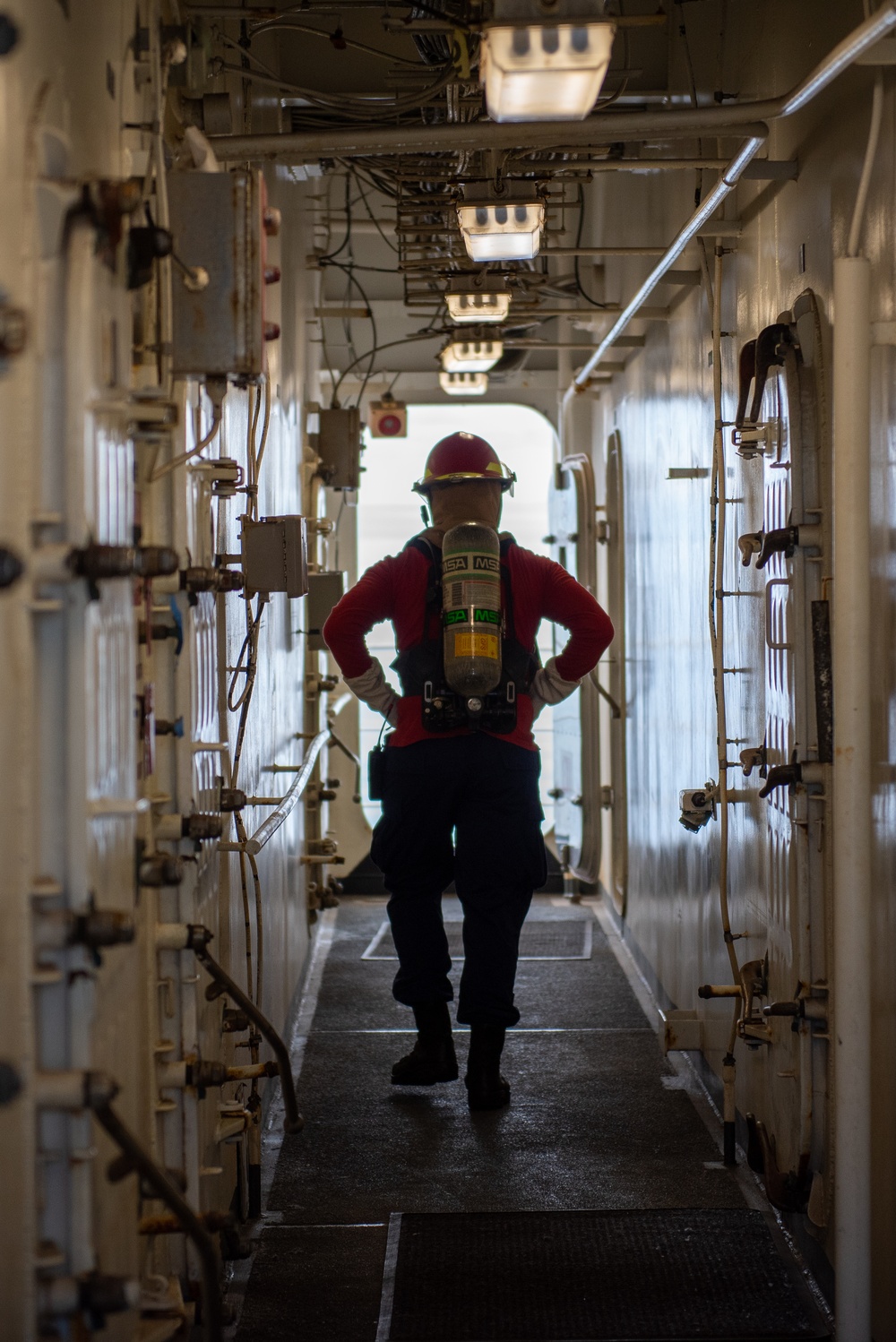 Coast Guard Cutter Healy (WAGB-20) conducts training in the Pacific Ocean