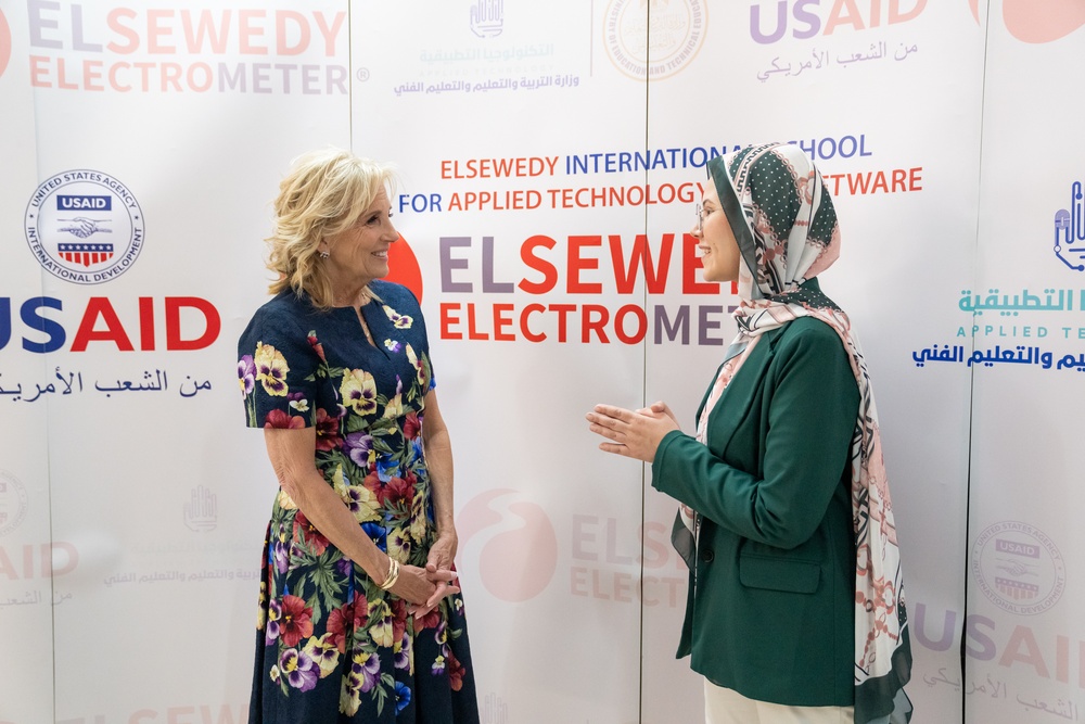 Dr. Jill Biden, the First Lady (FLOTUS), visited Egypt in June 2023.