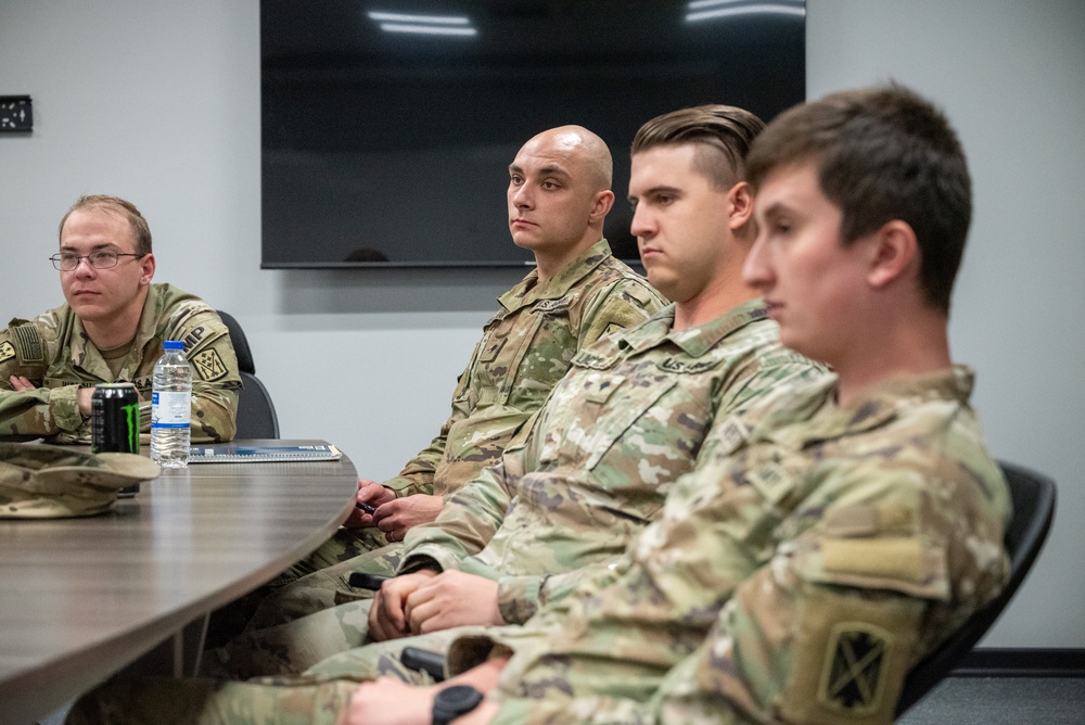 Ms. Sky Clarke, Ready &amp; Resilient (R2) Manager and Program Analyst from the 21st Theater Sustainment Command, visits the 11th Missile Defense Battery