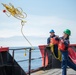 Coast Guard Cutter Healy (WAGB-20) conducts training in the Pacific Ocean