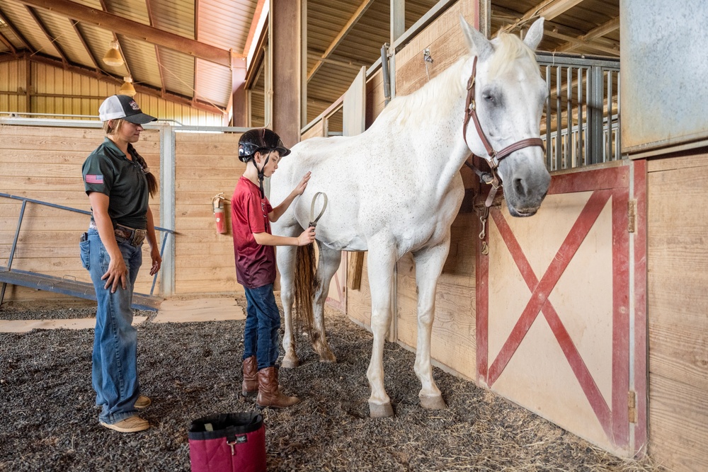 Horsemanship classes provide unique experience for exceptional families at JBSA Fort Sam Houston