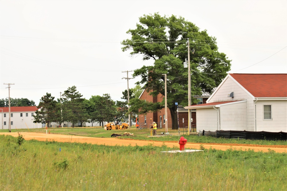 Grading project continues at Fort McCoy; preparations for paving continue