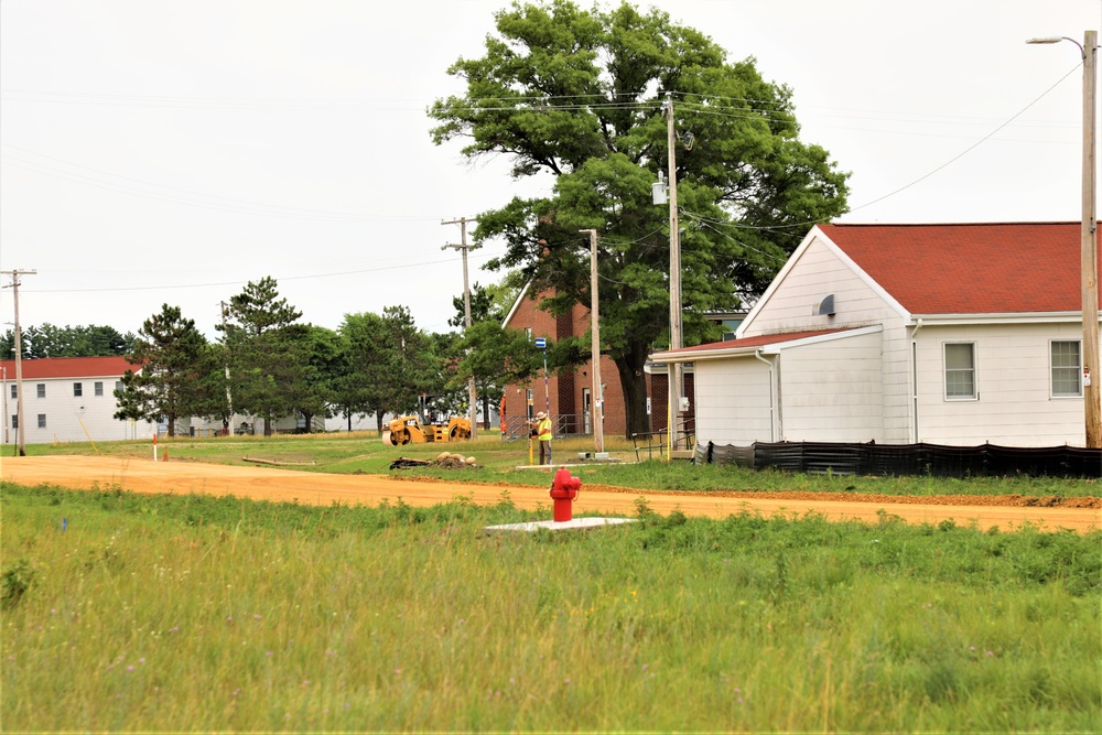 Grading project continues at Fort McCoy; preparations for paving continue