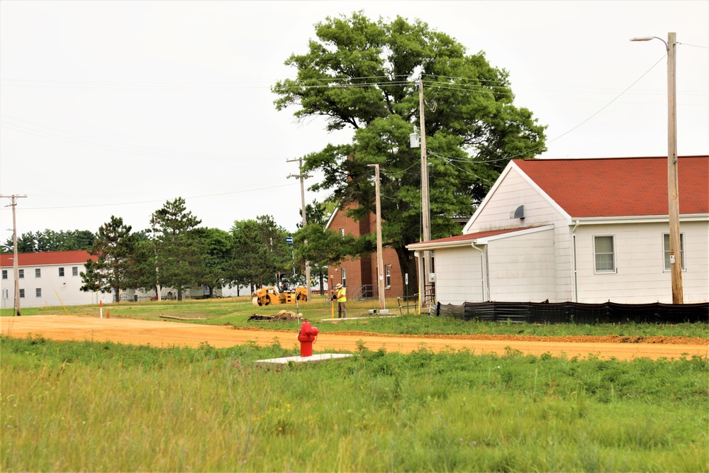 Grading project continues at Fort McCoy; preparations for paving continue