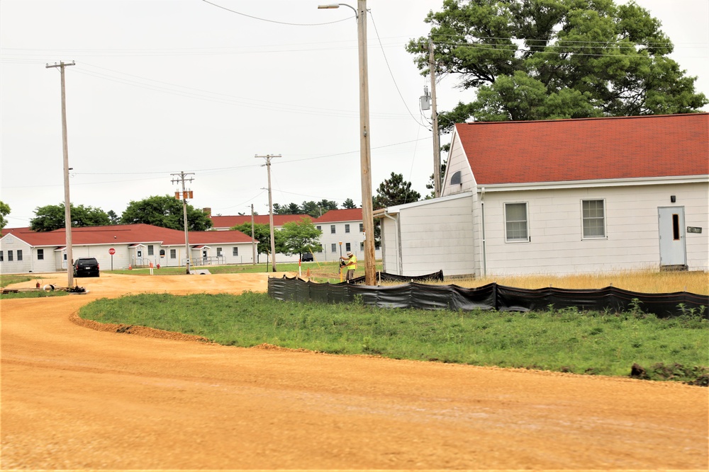 Grading project continues at Fort McCoy; preparations for paving continue