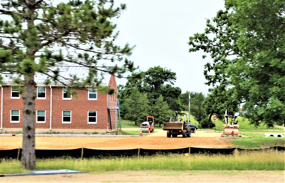 Grading project continues at Fort McCoy; preparations for paving continue