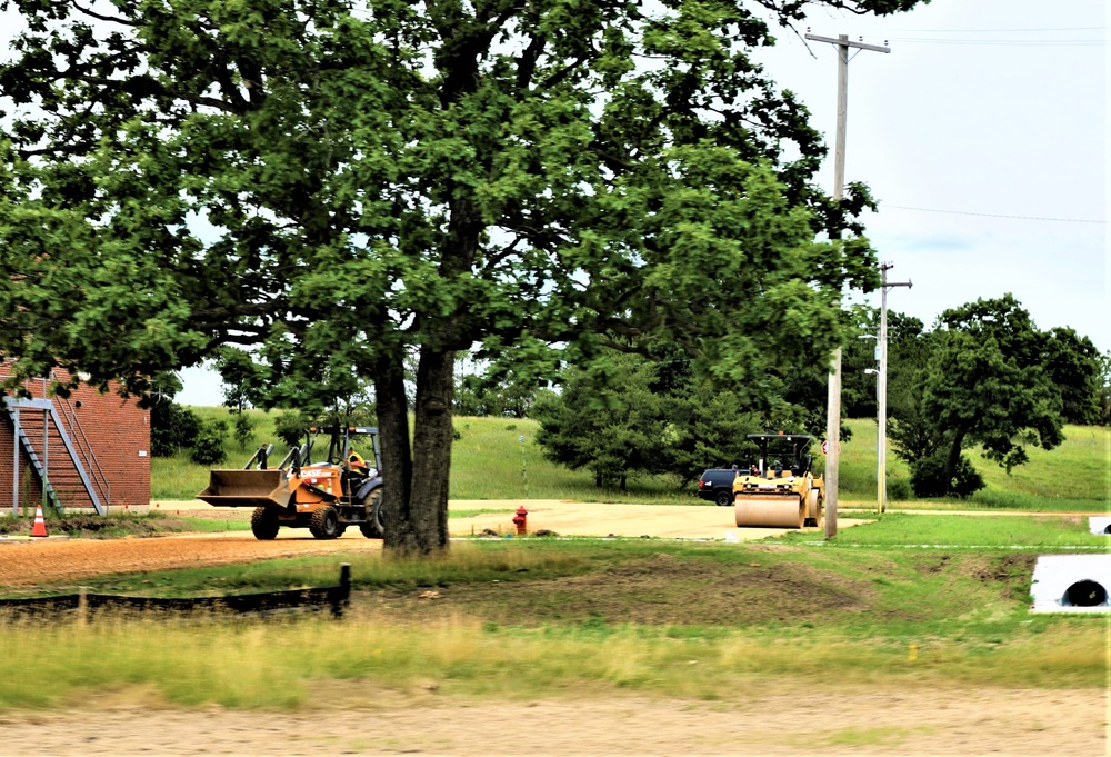 Grading project continues at Fort McCoy; preparations for paving continue